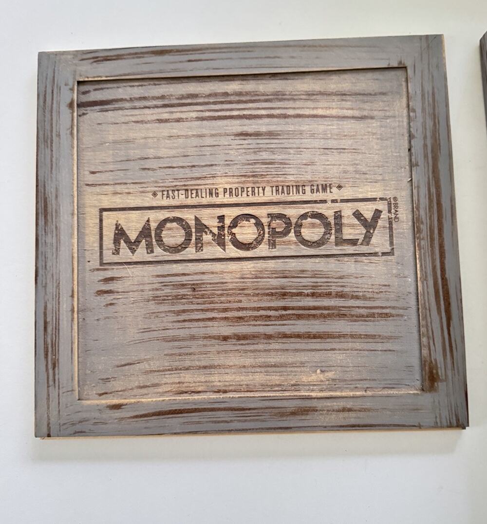 Monopoly Rustic Wood Series Wooden Board Game Classic Game Limited